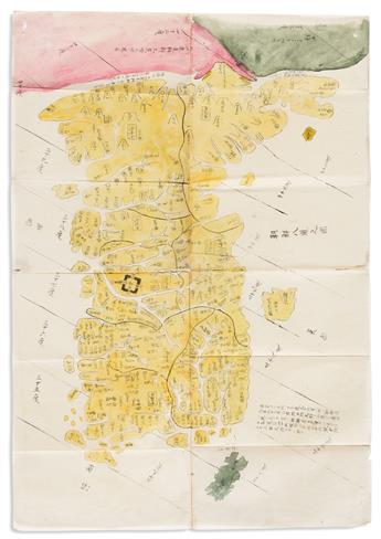 (JAPAN.) Shihei, Hayashi (after). Set of 5 manuscript maps of Japans surrounding regions.